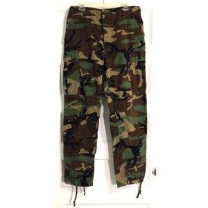 Vtg Propper Woodland Camo Pants Men Medium Long BDU Ripstop Military Combat 90s